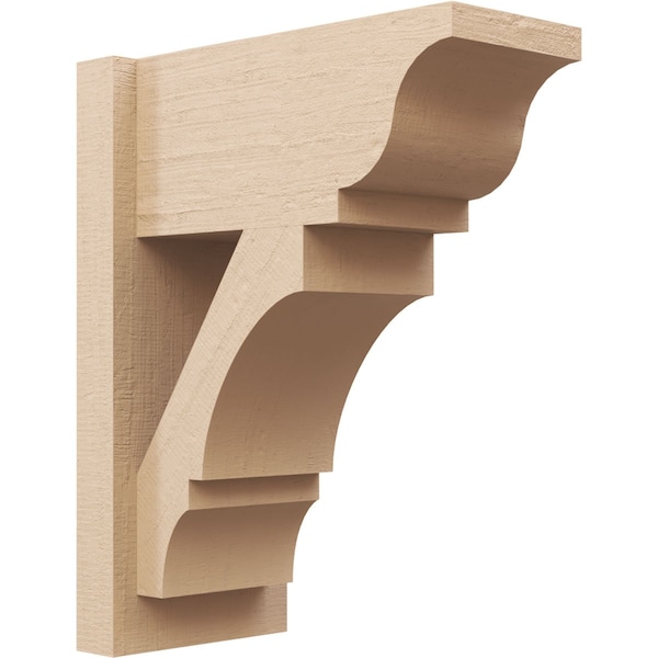 Ekena Millwork 8-in W x 16-in D x 20-in H Balboa Trad Rough Cedar Woodgrain TimberThane Outlooker, Primed Tan OUTUR080X16X20BOA04RCPR - main